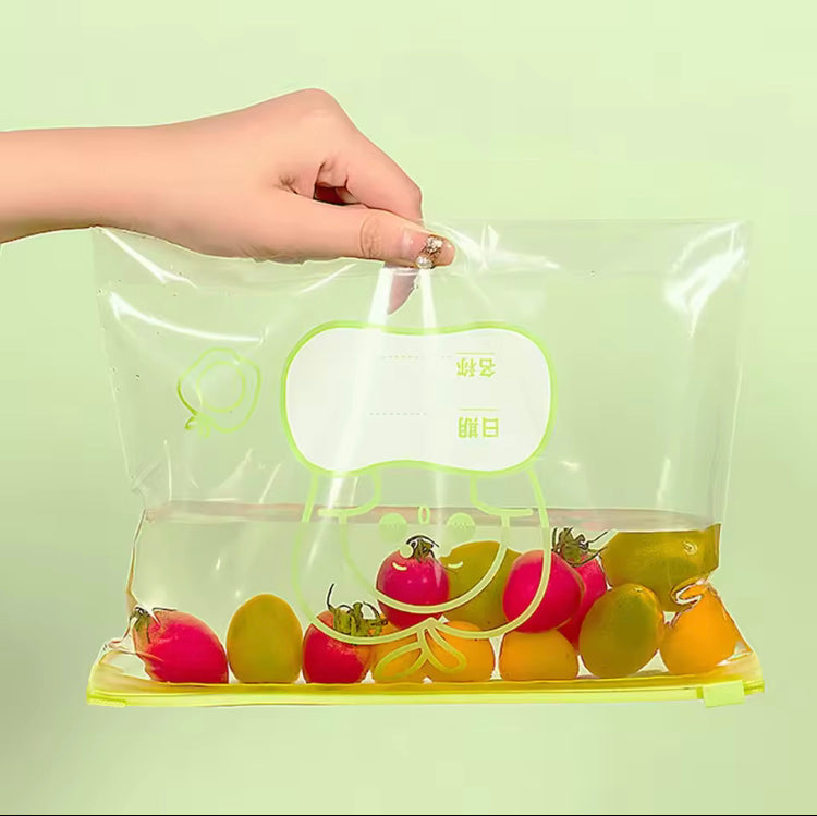 Reusable Zip Lock Bag, Food Grade Transparent Storage Bag, Refrigerator Fresh-keeping Bag Reusable Zip Lock Bag, Food Grade Transparent Storage Bag, Refrigerator Fresh-keeping Bag